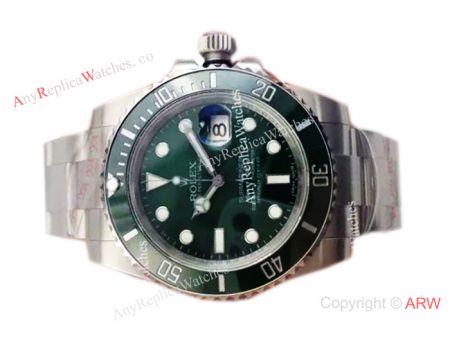 NEW UPGRADE Replica Rolex Hulk Submariner Green Dial Green Ceramic Watch